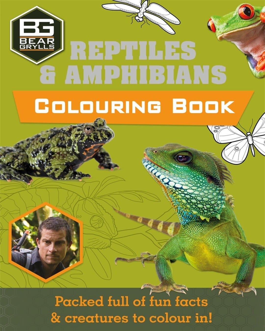 Bear Grylls Colouring Books: Reptiles by Bear Grylls [Paperback]