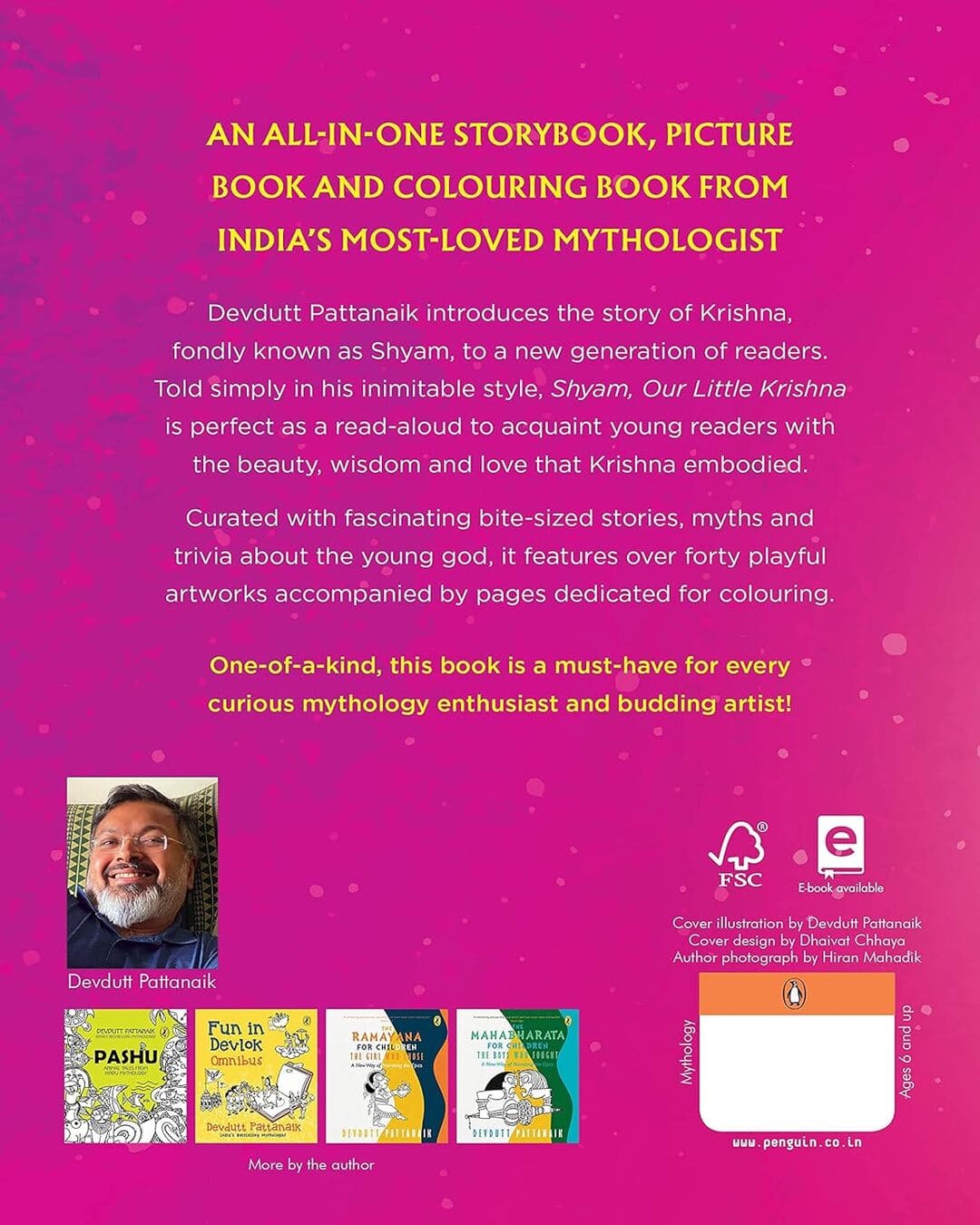 Shyam, Our Little Krishna: Read And Colour by Devdutt Pattanaik [Paperback]