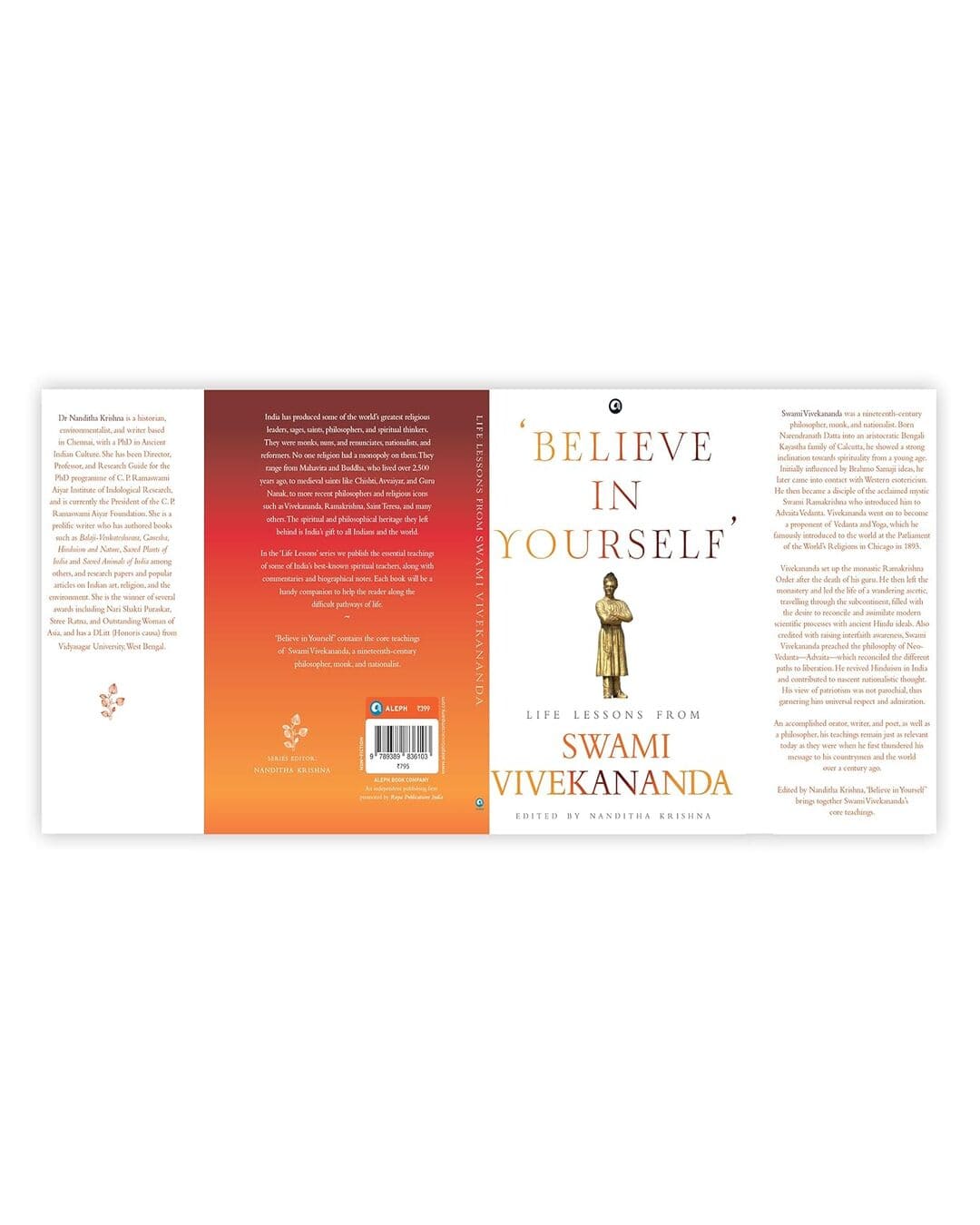 ‘Believe in Yourself’: Life Lessons From Swami Vivekananda Edited by Nanditha Krishna [Hardcover]