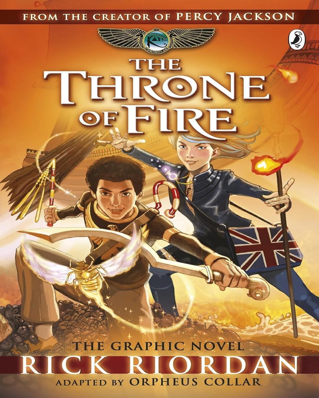 The Throne Of Fire: The Graphic Novel (The Kane Chronicles ) by Riordan Rick [Paperback]