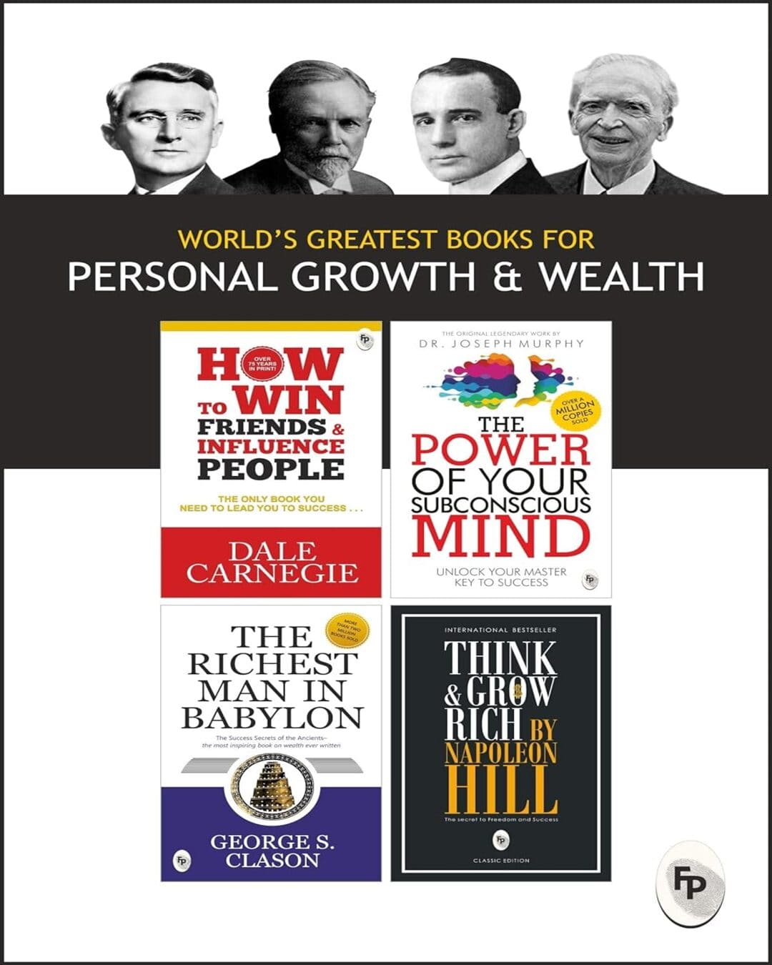 Worldâ€™s Greatest Books For Personal Growth & Wealth (Set of 4 Books) : Perfect Motivational Gift Set [Paperback]