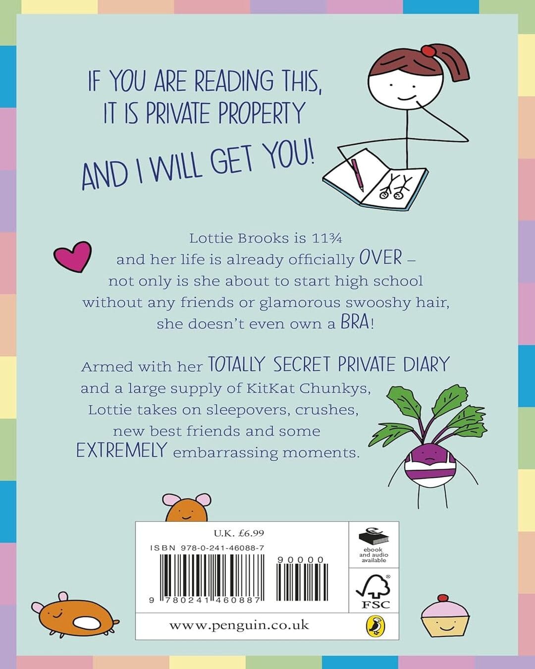 The Extremely Embarrassing Life Of Lottie Brooks by Katie Kirby [Paperback]