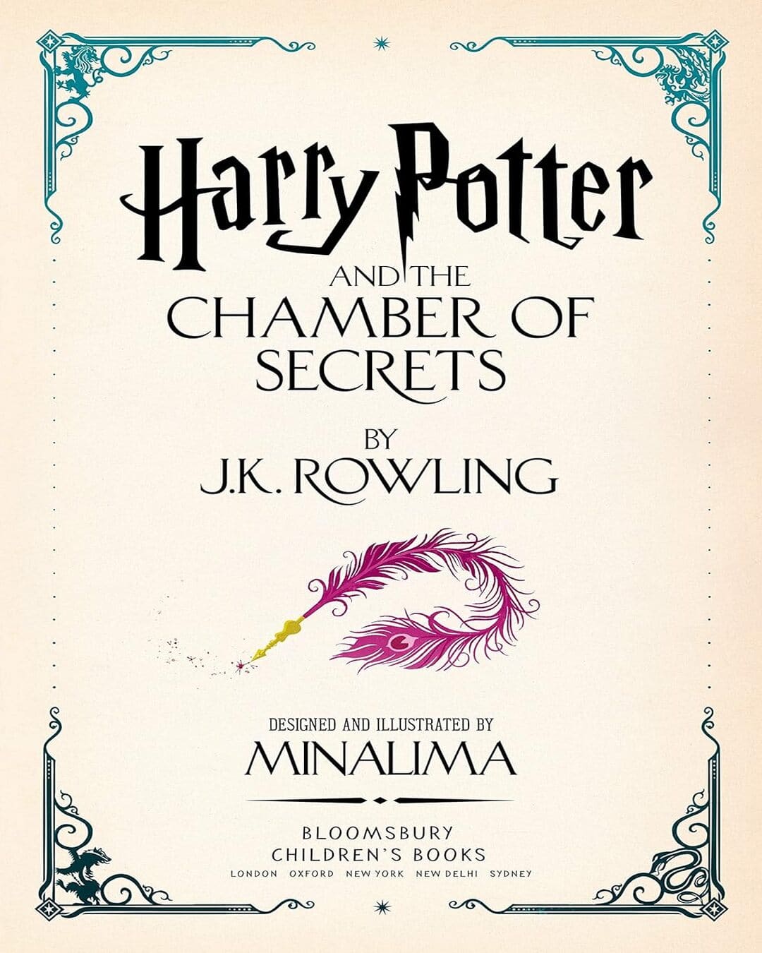 Harry Potter & The Chamber Of Secrets : Minalima Edition by J K Rowling [Hardcover]