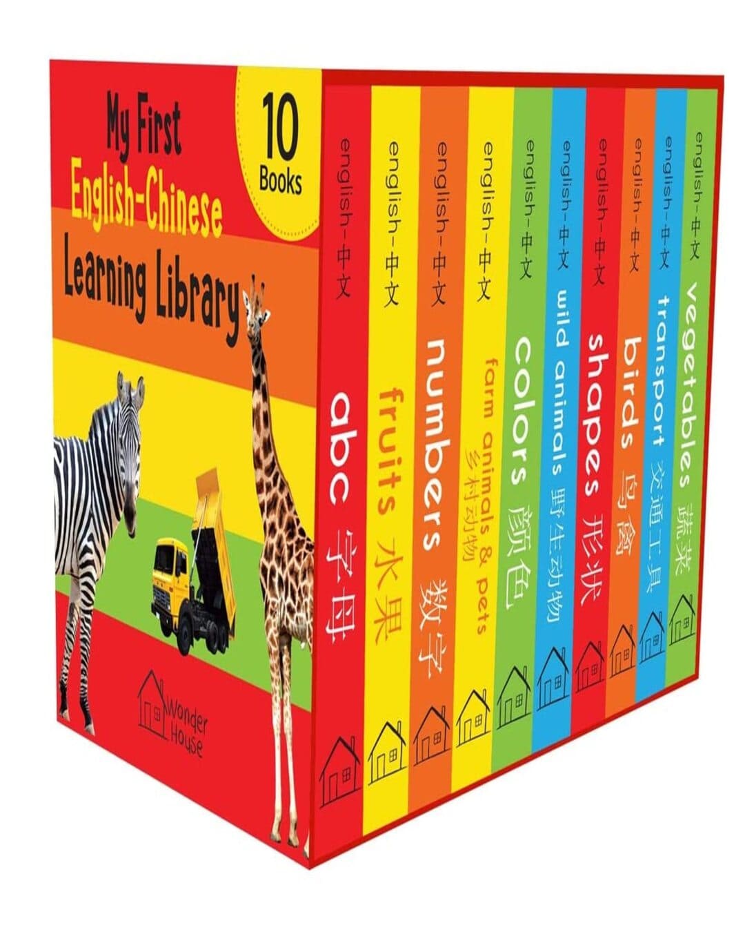 My First English-Chinese Learning Library : Bilingual Boxset of 10 Picture Board Books for Kids by Wonder House Books [Board book]