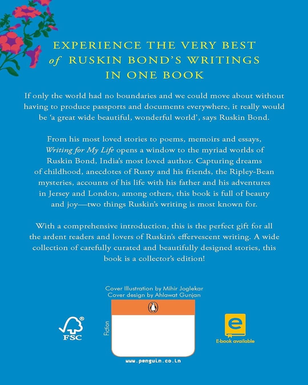 Writing For My Life: The Very Best Of Ruskin Bond [Paperback]