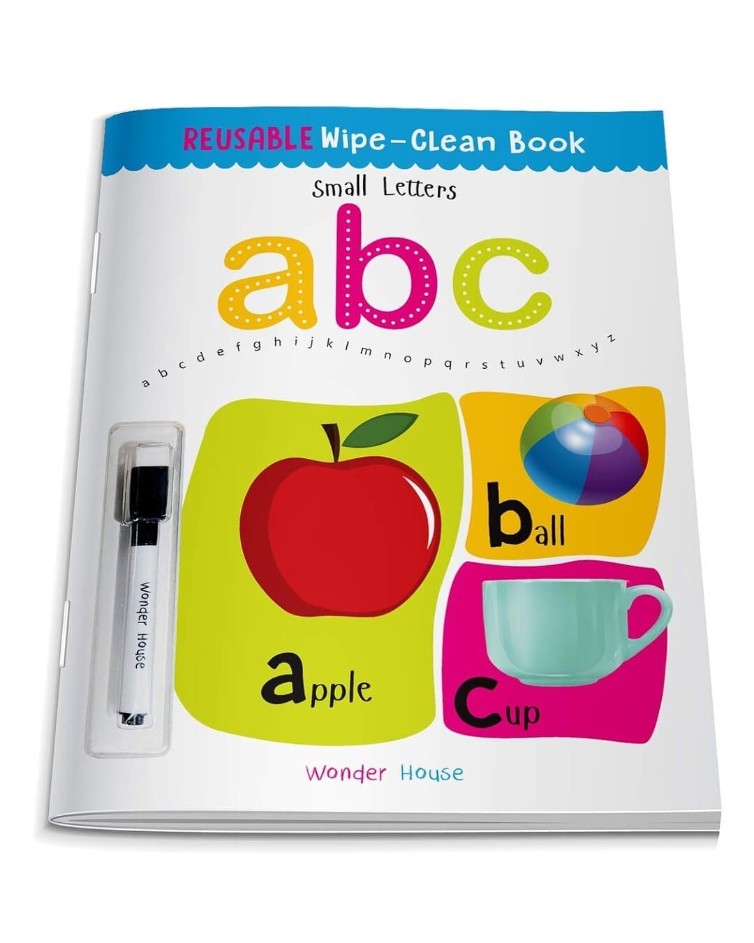 Reusable Wipe and Clean Book - Small Letters : Write and Practice Small Letters by Wonder House Books [Paperback]