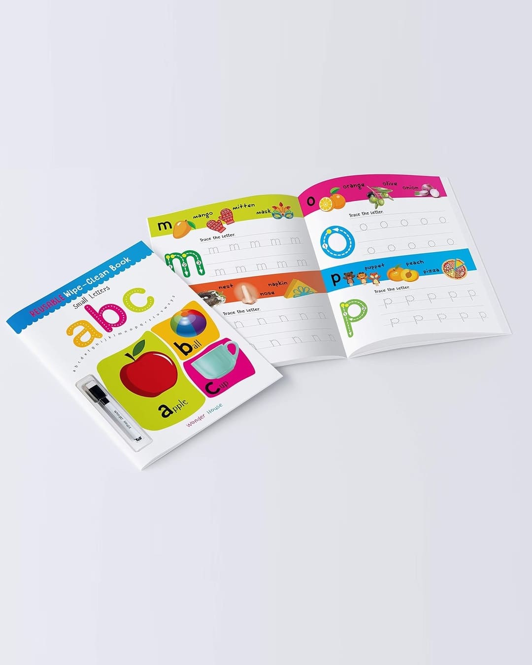 Reusable Wipe and Clean Book - Small Letters : Write and Practice Small Letters by Wonder House Books [Paperback]