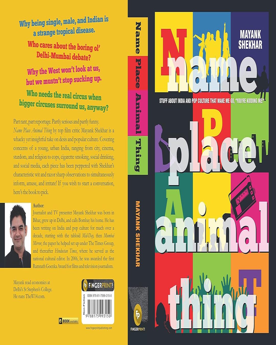 Name Place Animal Thing by Mayank Shekhar [Paperback] - versoz.com