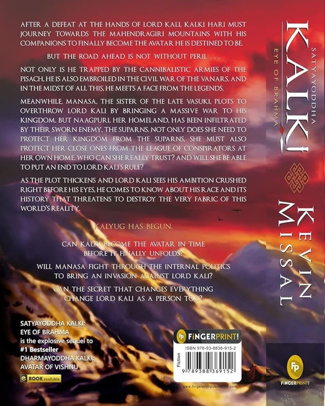 Satyayoddha Kalki : Eye of Brahma by Kevin Missal [Paperback]