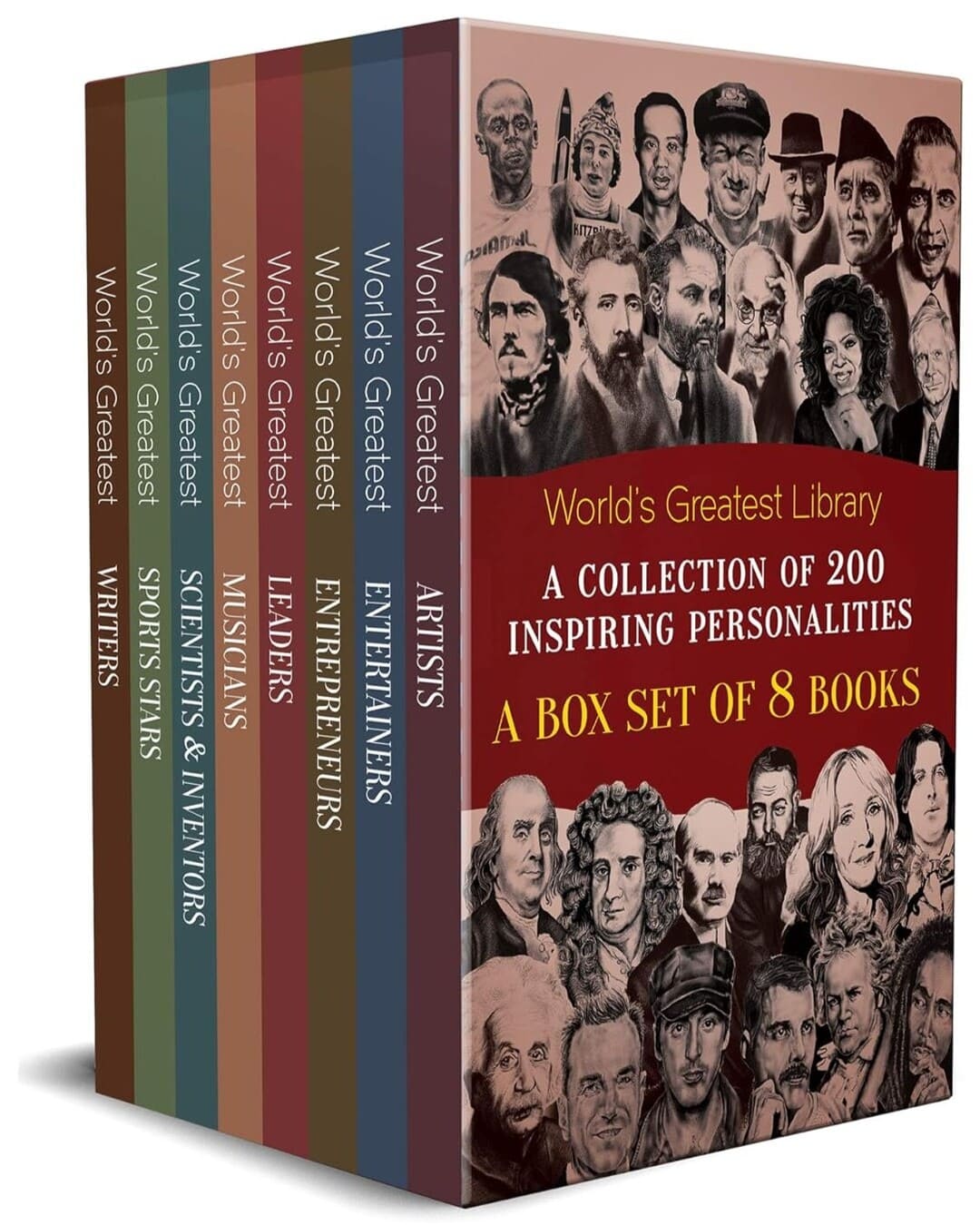 Worlds Greatest Library : A Collection of 200 Inspiring Personalities [Paperback Box Set]