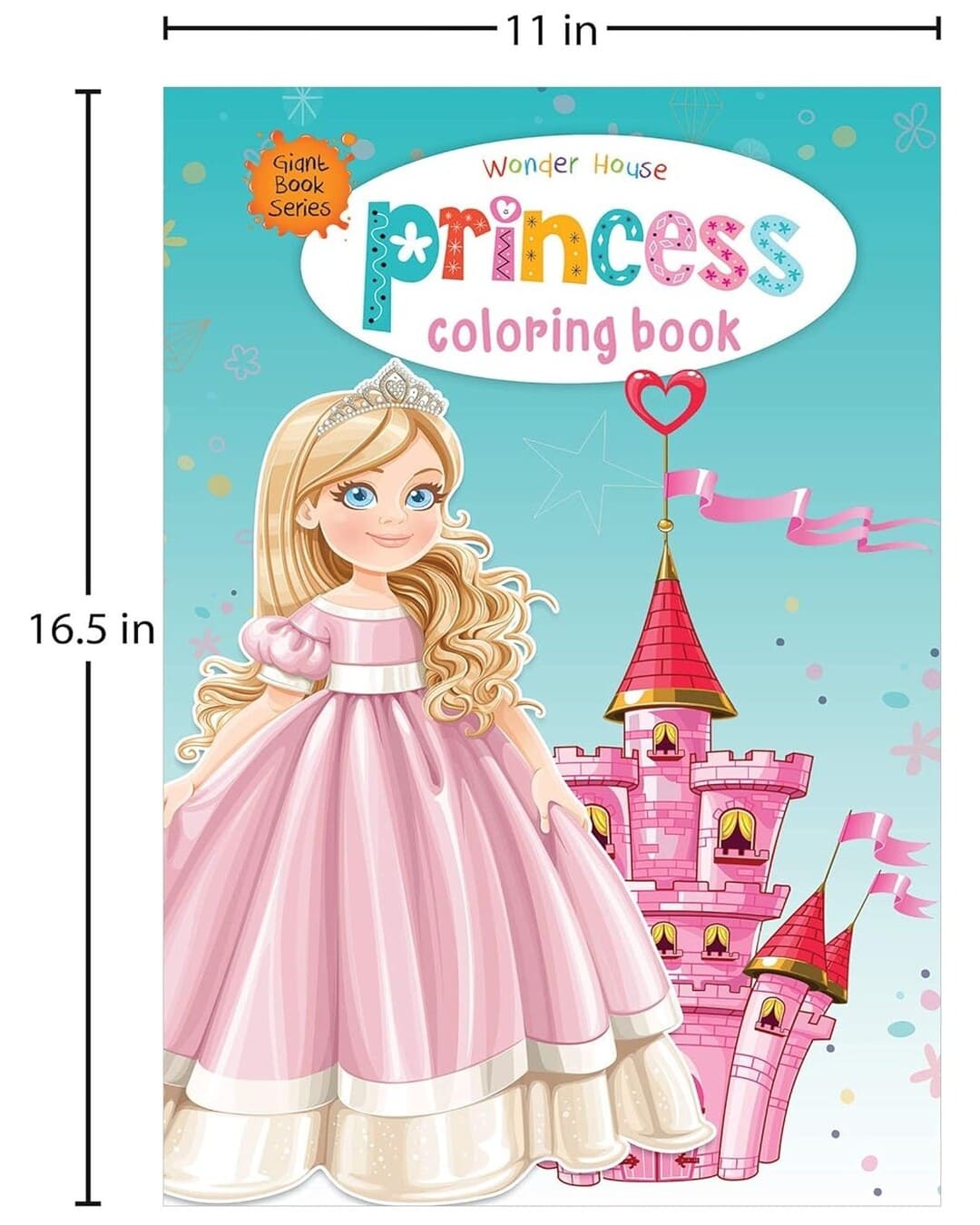 Princess Colouring Book (Giant Book Series): Jumbo Sized Colouring Books [Paperback]