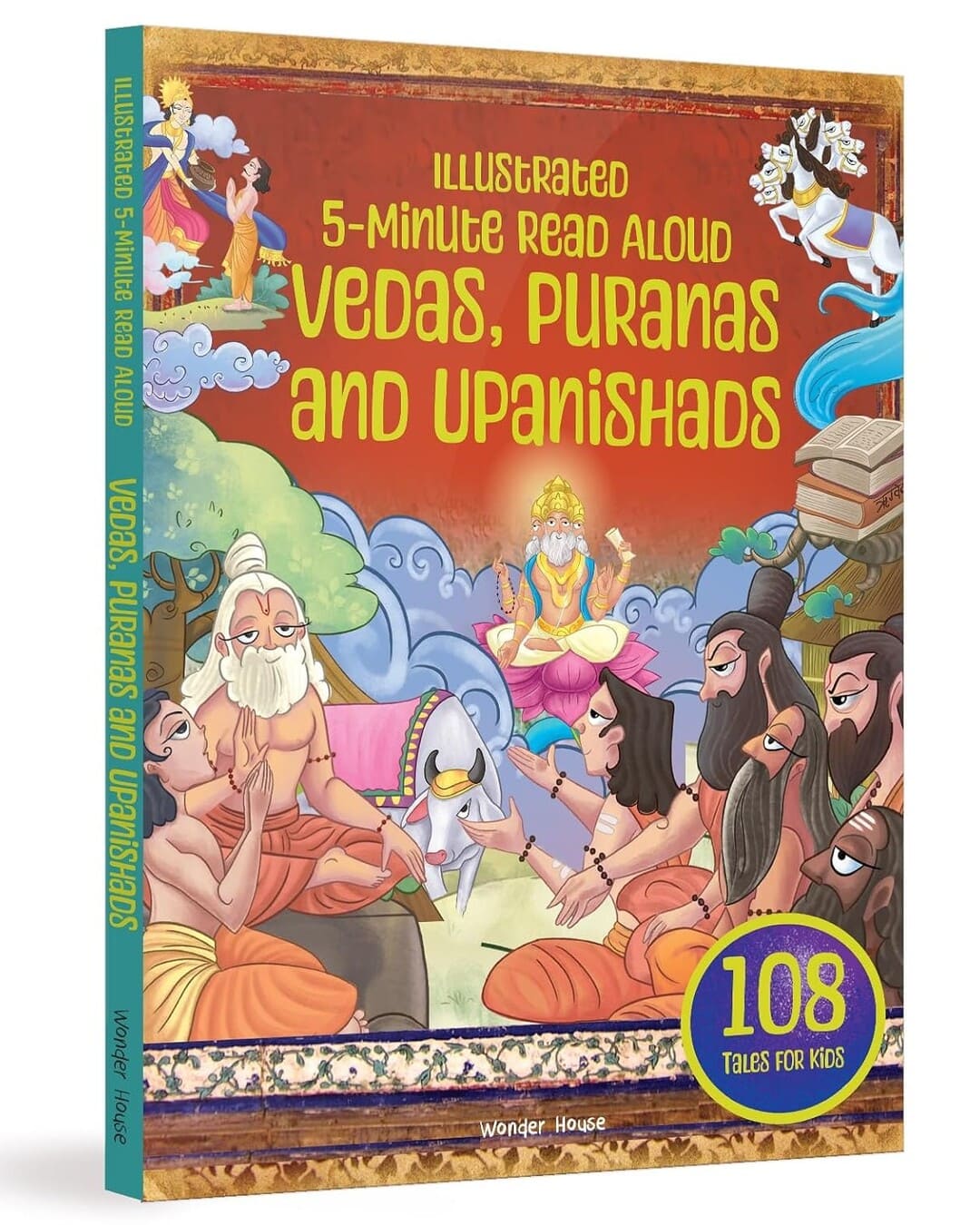 Vedas, Puranas and Upanishads : Illustrated 5 Minute Read Aloud by Wonder House Books [Paperback]