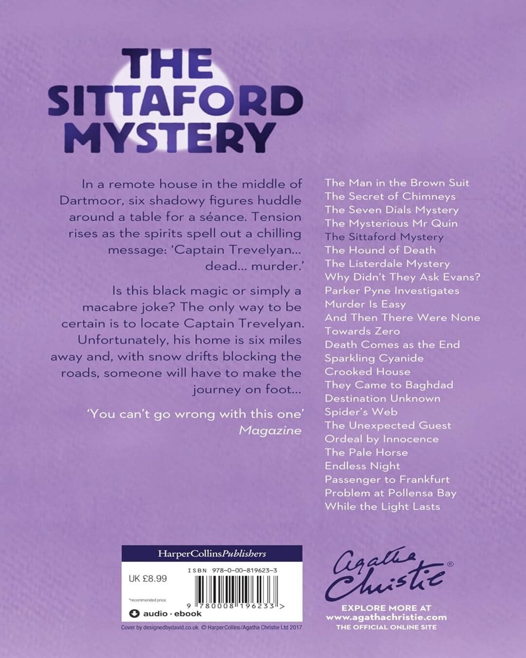 The Sittaford Mystery by Agatha Christie [Paperback]