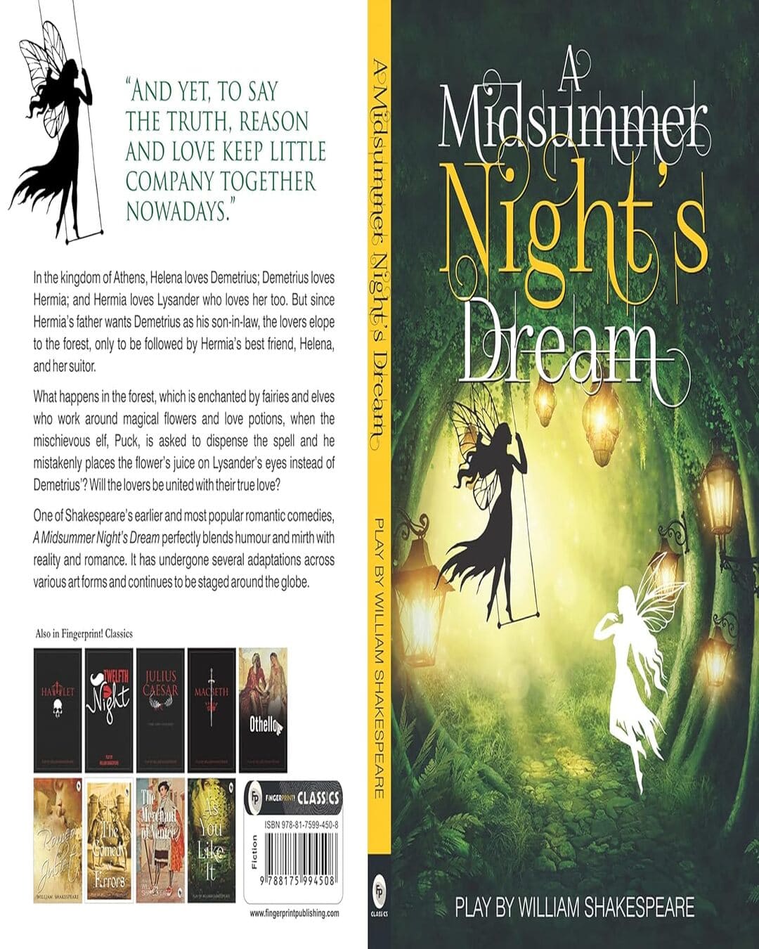 A Midsummer Nightâ€™S Dream  - Classics by William Shakespeare [Paperback]