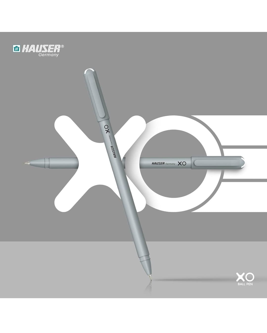 Hauser XO | Acu-Flow Writing System | Ball Pen | Black | 1 Pen