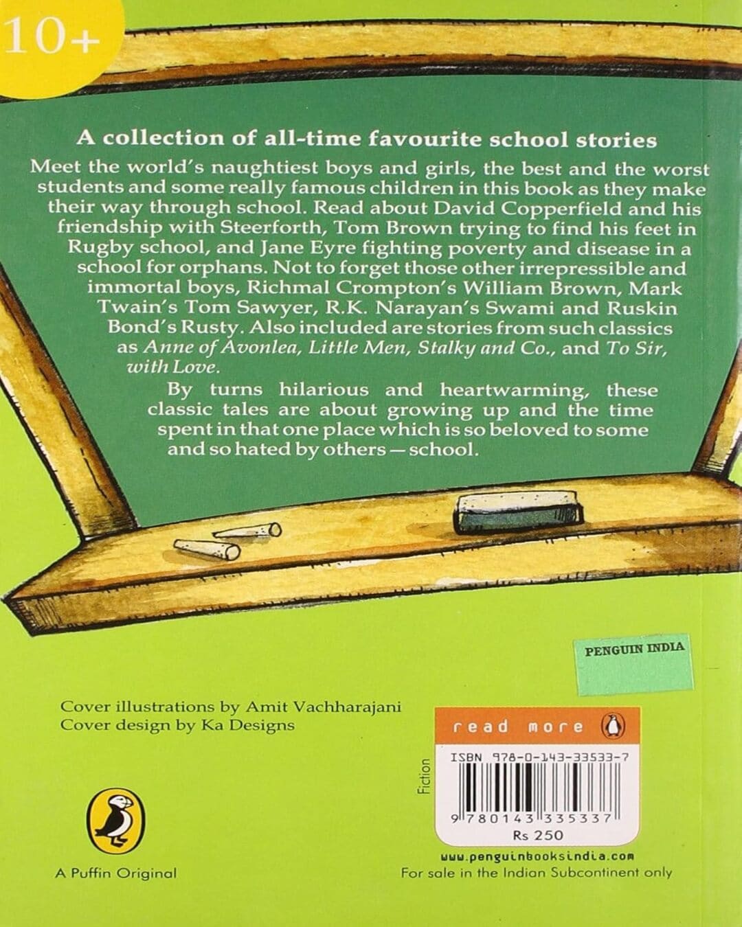 The Puffin Book Of Classic School Stories by Ruskin Bond [Paperback]