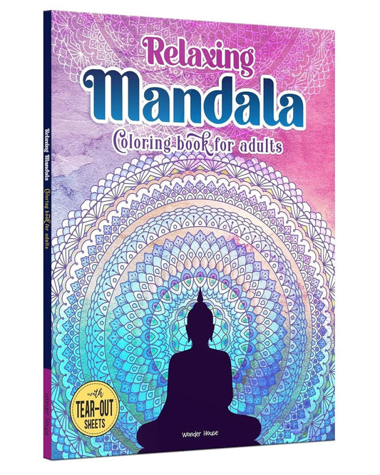 Relaxing Mandala Coloring Book for Adults by Wonder House Books [Paperback]