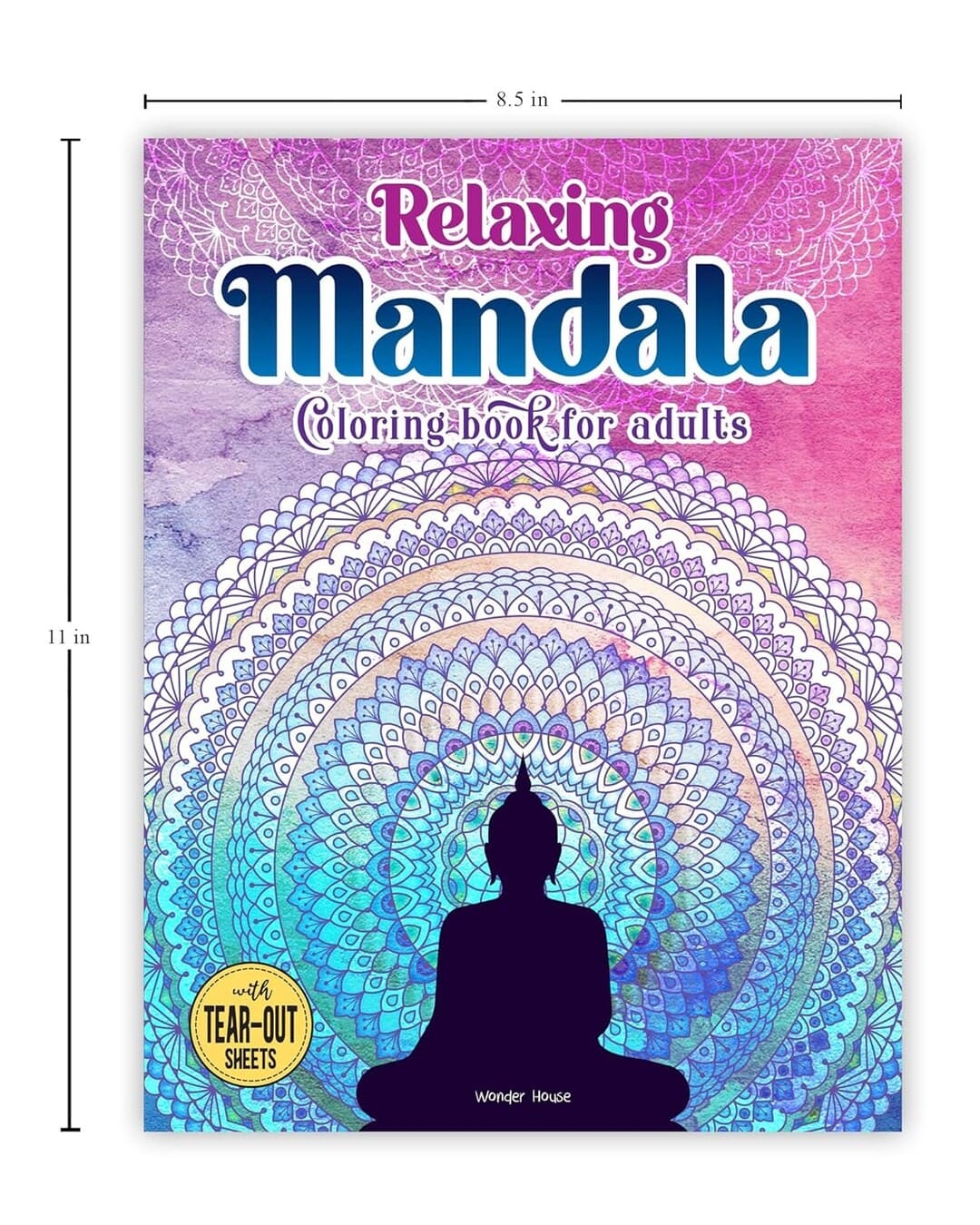 Relaxing Mandala Coloring Book for Adults by Wonder House Books [Paperback]