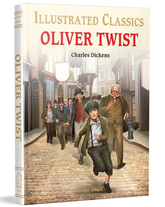 Oliver Twist : Illustrated Abridged Children Classic English Novel with Review Questions by Charles Dickens [Hardcover]