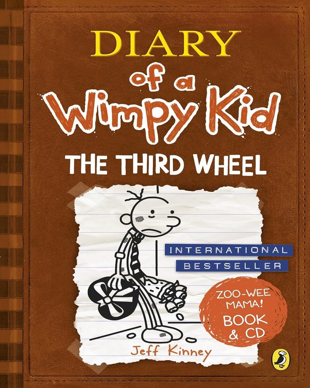 Diary of a Wimpy Kid : The Third Wheel by Jeff Kinney [Paperback with CD]