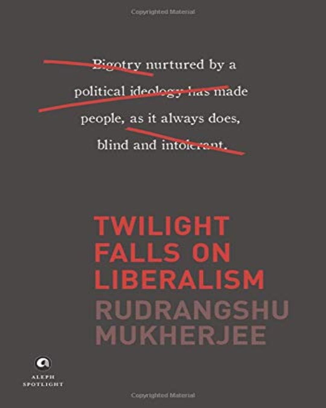 Twilight Falls on Liberalism by Rudrangshu Mukherjee [Hardcover]