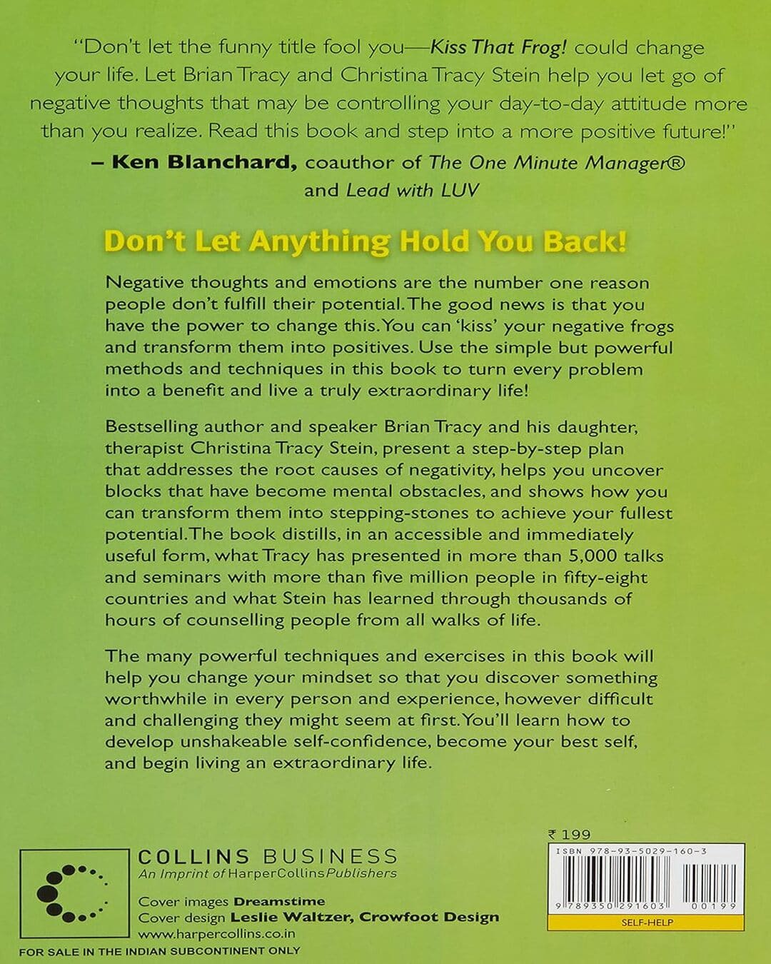 Kiss That Frog by BRIAN TRACY [PAPER BACK]