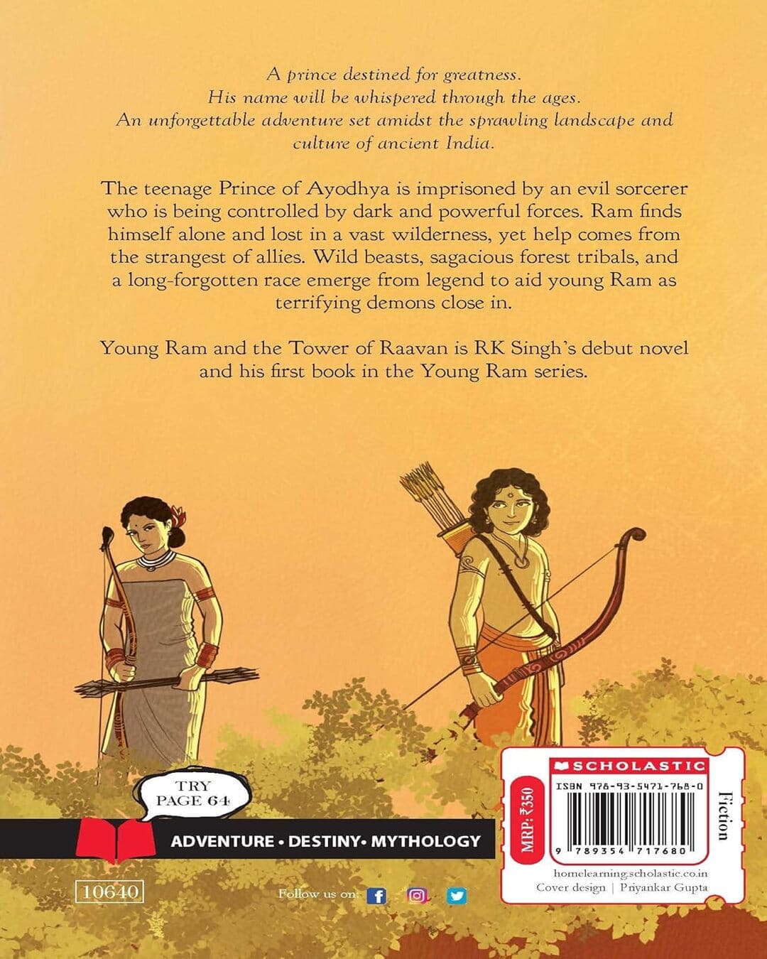 YOUNG RAM AND THE TOWER OF RAAVAN [Paperback]