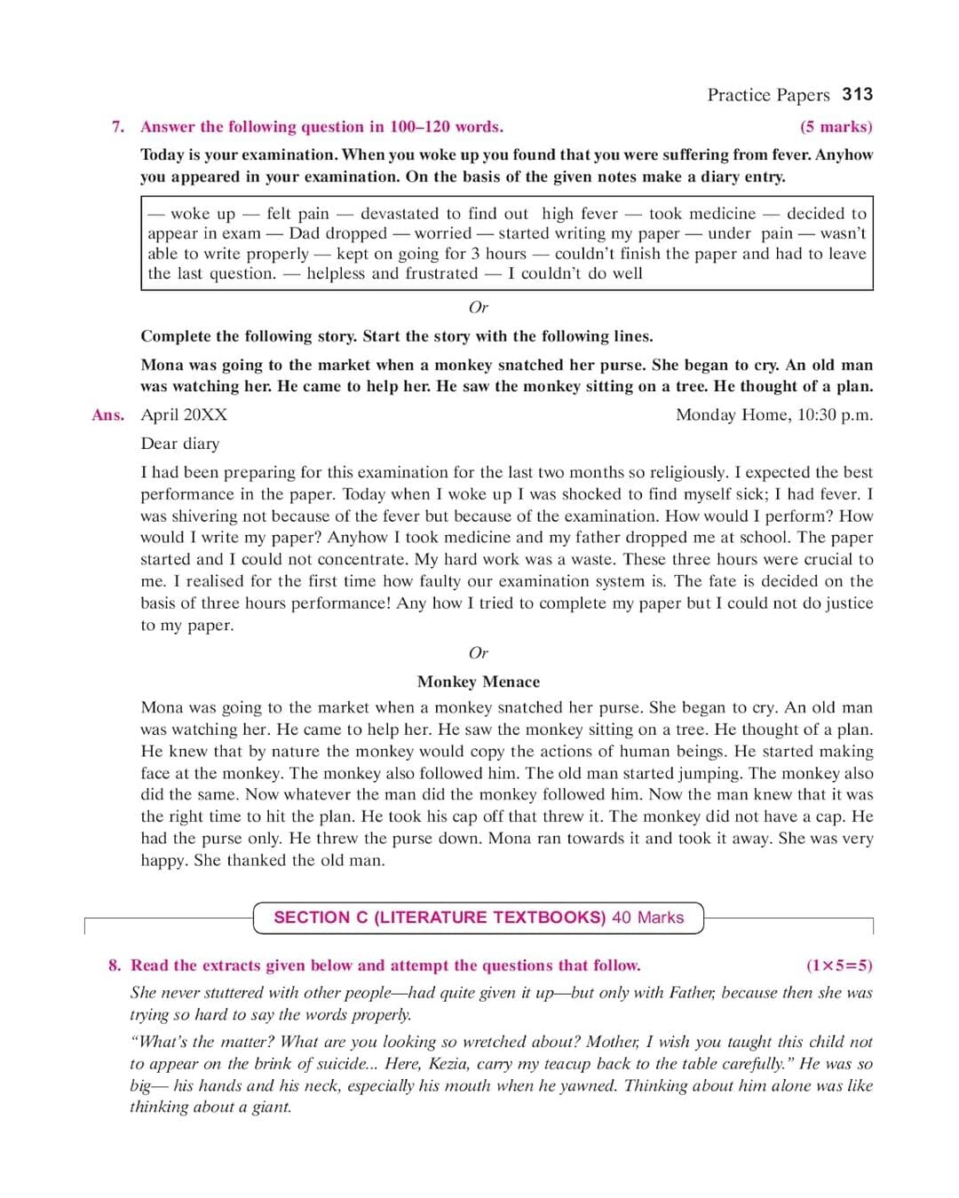 Together With CBSE Class 9 English Language Litrature Question Bank Study Material( Based On Latest [Paperback]