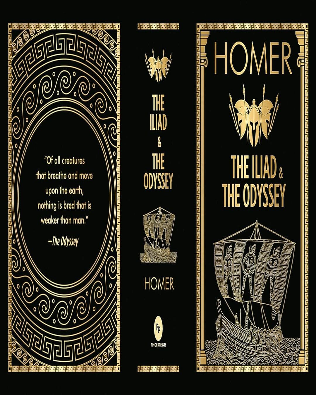 HOMER: The Iliad & the Odyssey (Deluxe Hardbound Edition) [Hardcover]