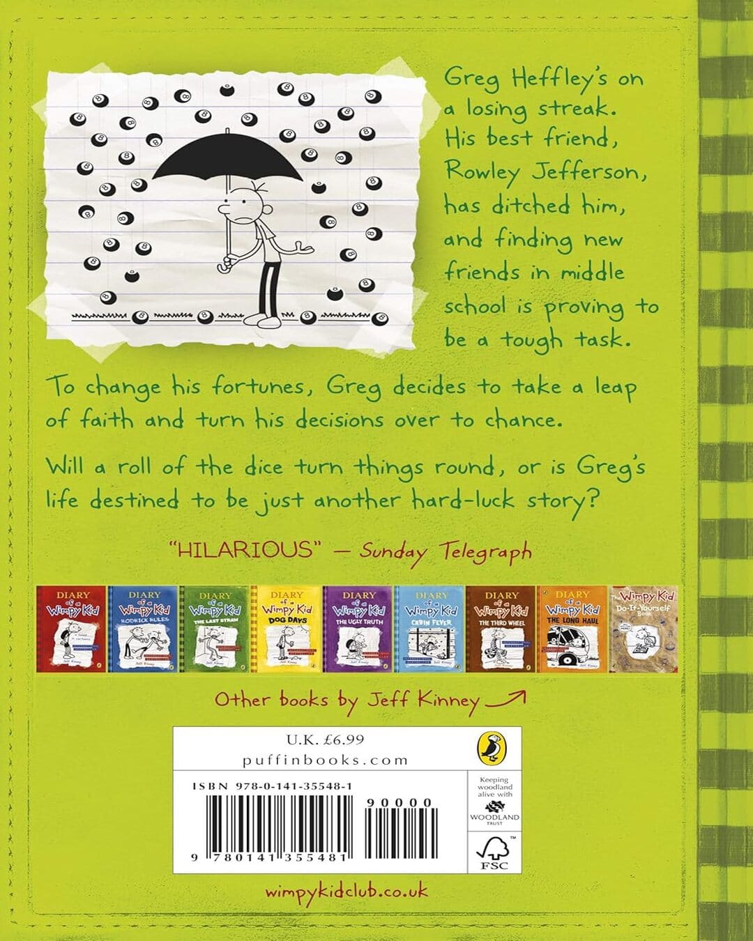 Diary of a Wimpy Kid : Hard Luck by Jeff Kinney [Paperback]