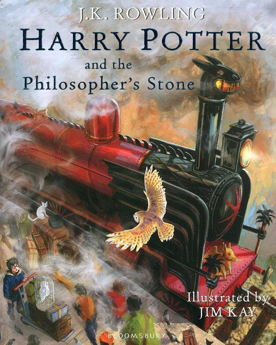 Harry Potter and the Philosophers Stone - Illustrated Edition by J K Rowling [Hardcover]