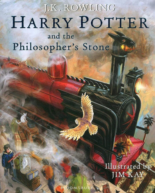 Harry Potter and the Philosophers Stone - Illustrated Edition by J K Rowling [Hardcover]