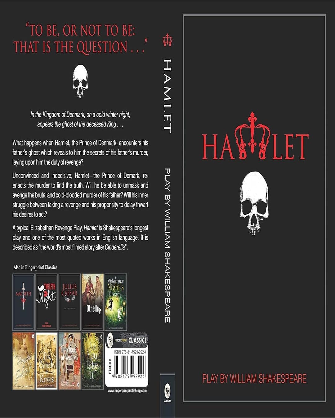 Hamlet by William Shakespeare [Paperback]