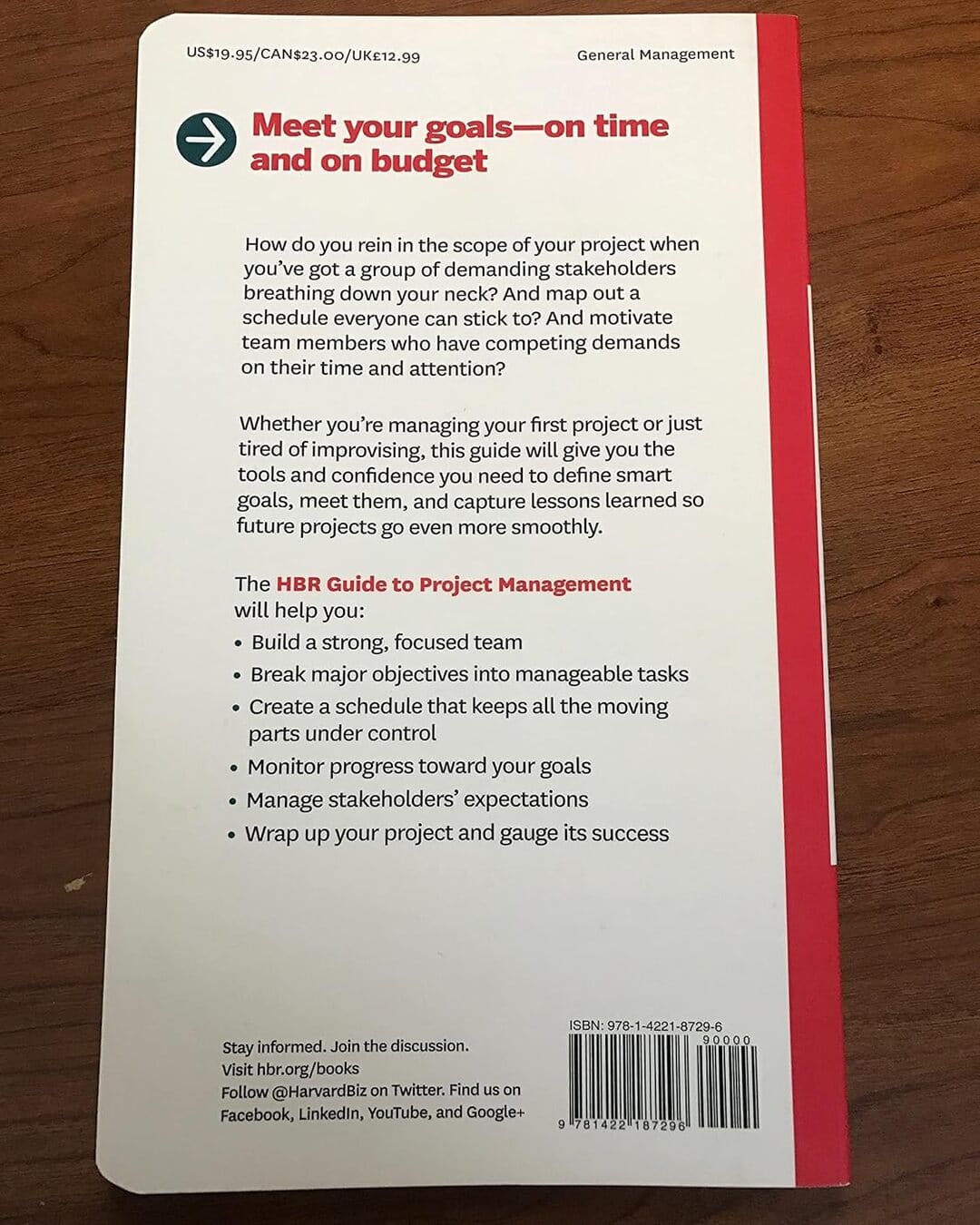 HBR Guide To Project Management [Paperback]