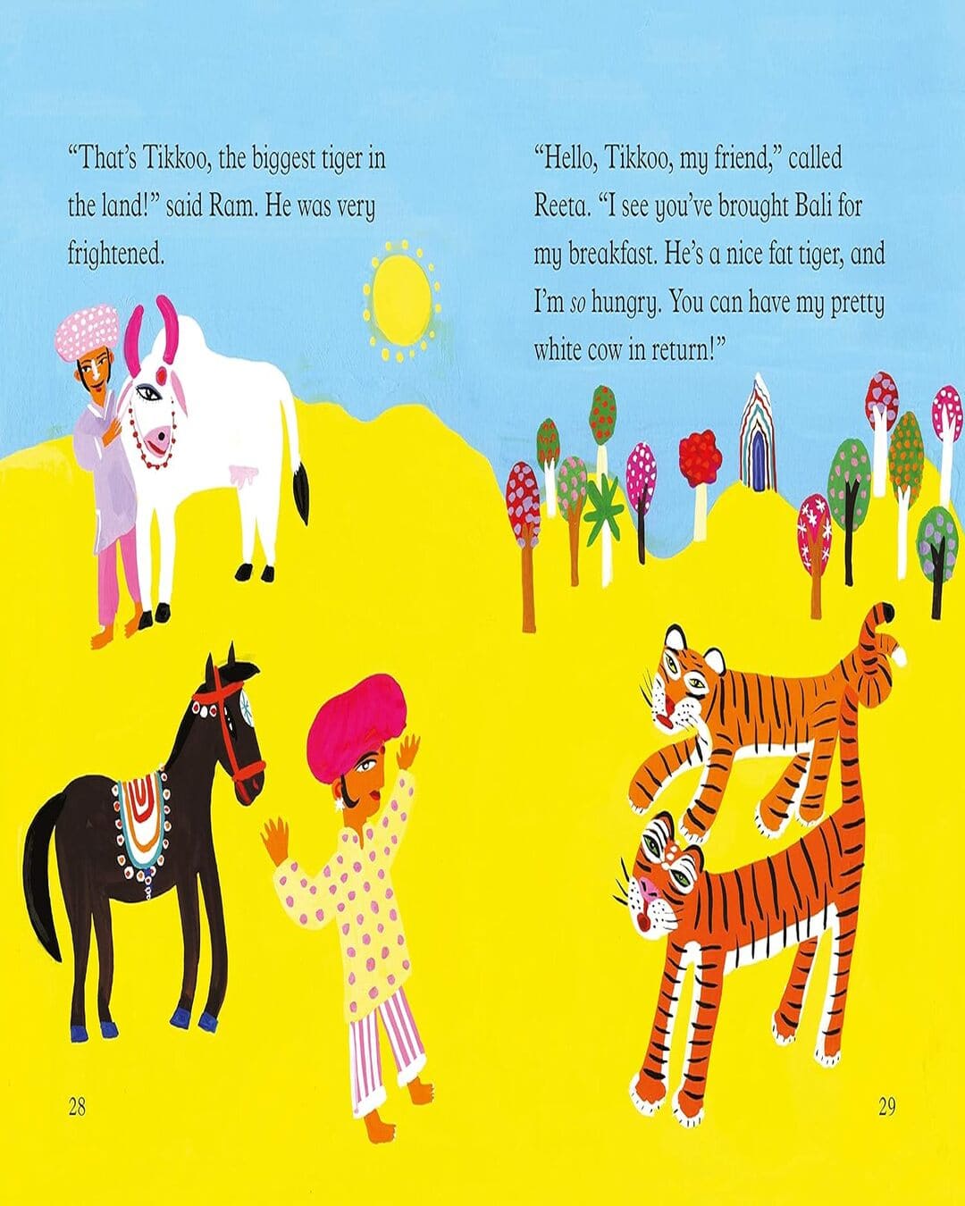 A Tiger For Breakfast: A Bloomsbury Young Reader by Narinder Dhami (Author), Christopher Corr (Illustrator) [Paperback]