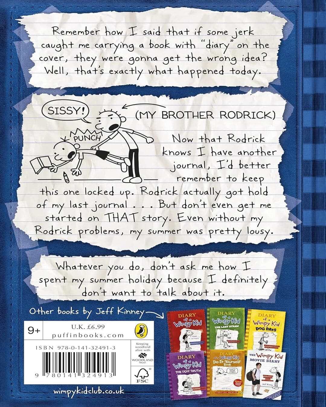 Diary of a Wimpy Kid : Rodrick Rules by Jeff Kinney [Paperback]