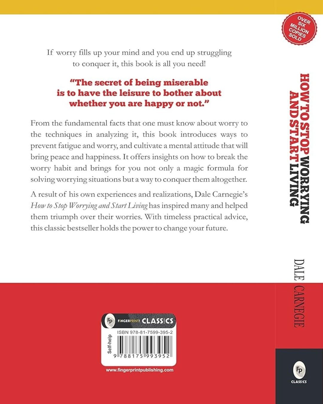 How to Stop Worrying and Start Living : Time-Tested Methods for Conquering Worry by Dale Carnegie [Paperback]