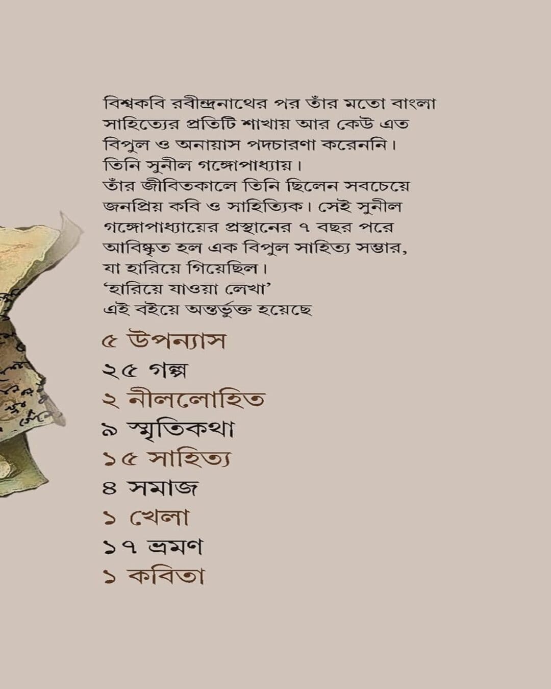 সুনীল গঙ্গোপাধ্যায়ের হরিয়ে জাওয়া লেখা