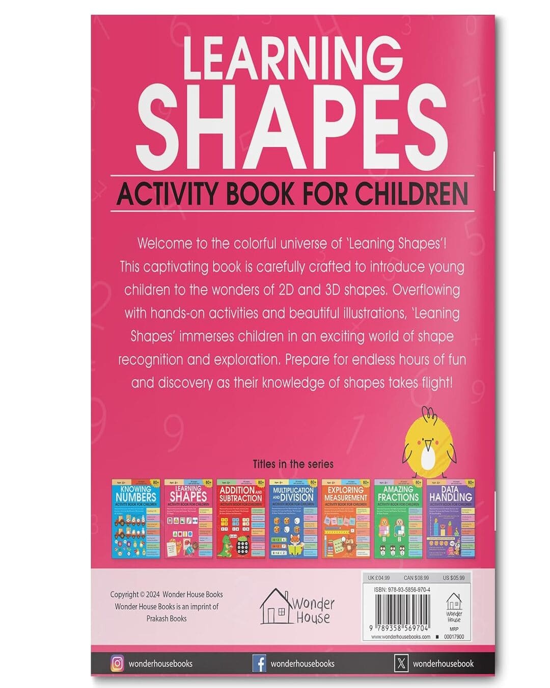 Learning Shapes Activity Book For Children by Wonder House Books [Paperback]