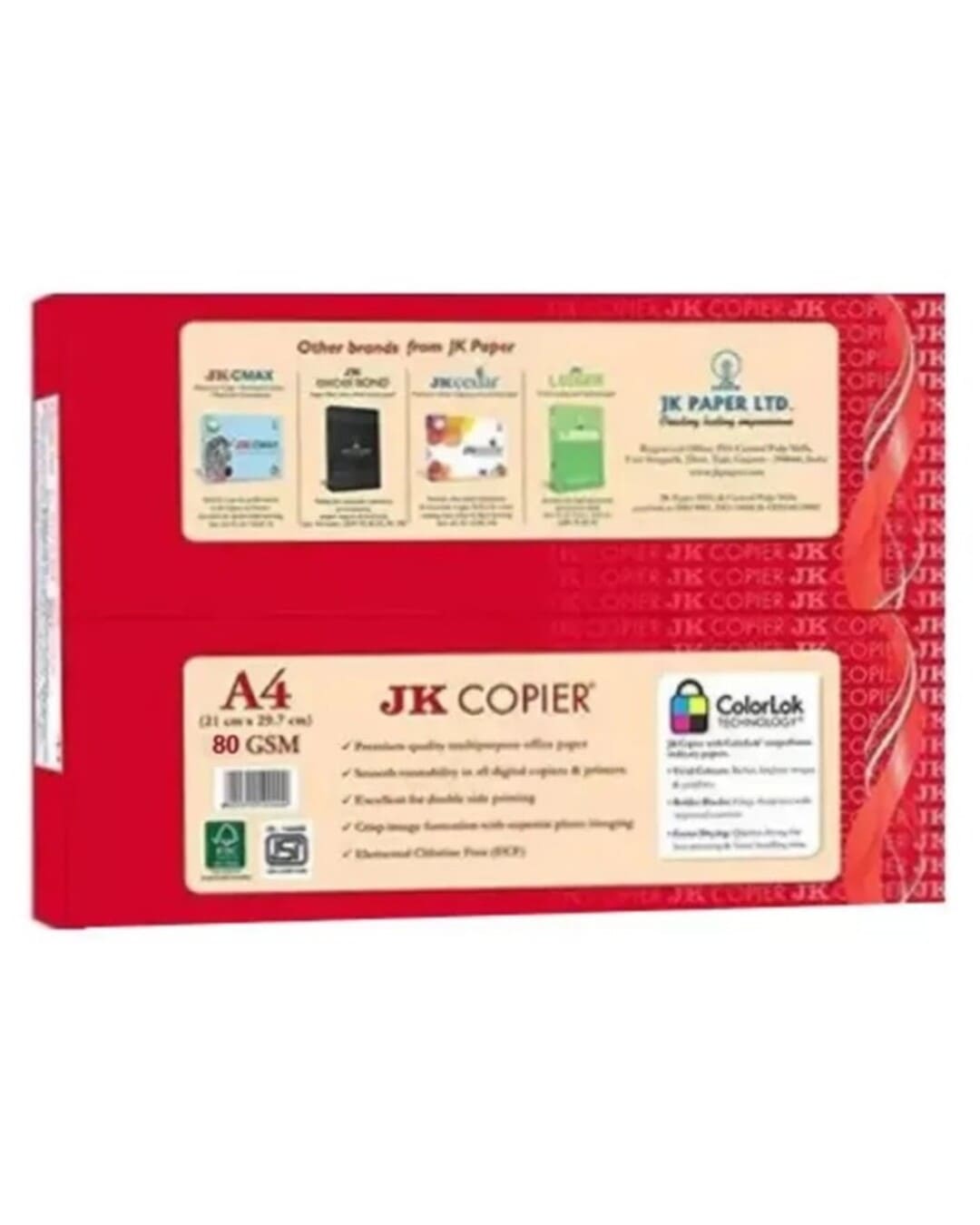 JK Copier Plus | 80 GSM | A4 | 1 Ream (500 Sheets)