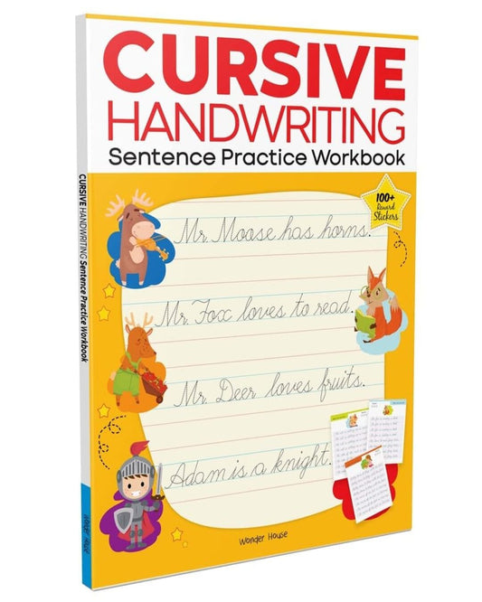 Cursive Handwriting : Sentence Practice Workbook by Wonder House Books [Paperback]