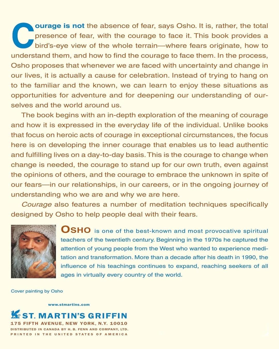 Courage: The Joy Of Living Dangerousiy by OSHO [PAPER BACK]