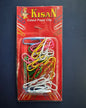 Kisan Colour Paper Clip | Multi Coloured U Gem Clip | 28 cm | 1 Box (28-30 Paper Clips)