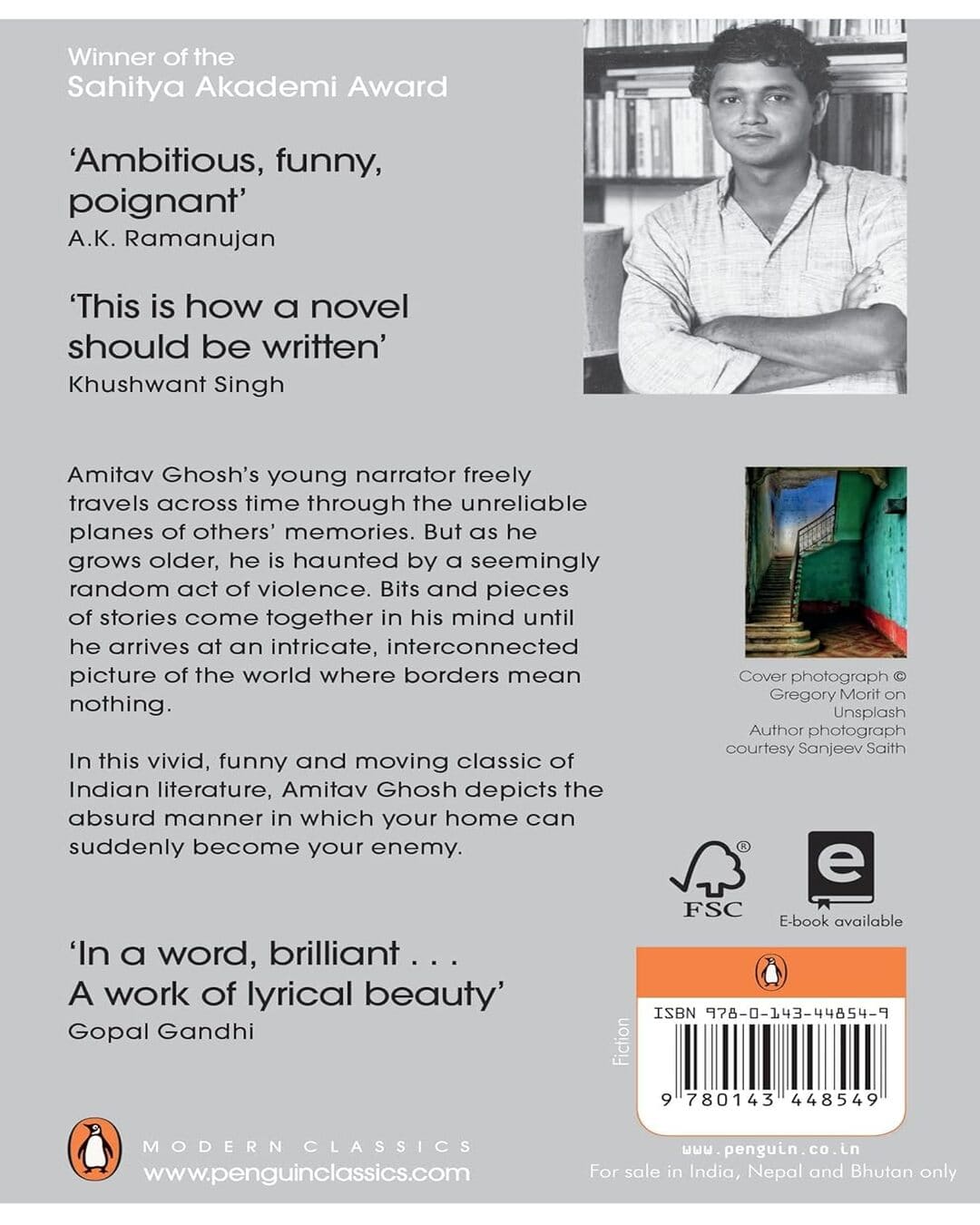 The Shadow Lines by Amitav Ghosh [Paperback]