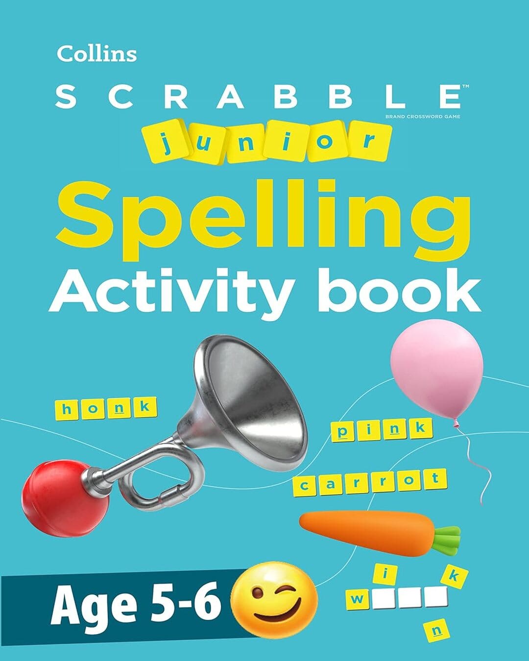 SCRABBLEâ„¢ JUNIOR SPELLING ACTIVITY BOOK - Age 5-6 [Paperback]