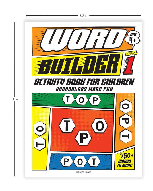 Word Builder Activity Book For Children: Level 1 by Wonder House Books [Paperback]