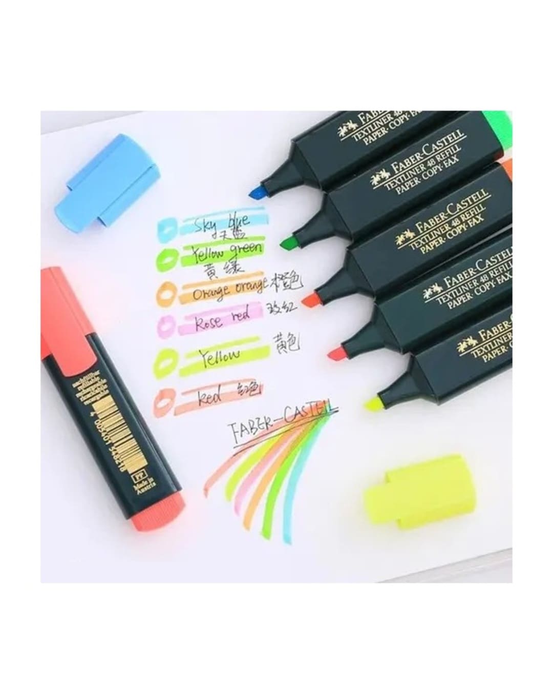 Faber-Castell Highlighters | Textliner Classic | Super-fluorescent Red | 1 Highlighter Pen