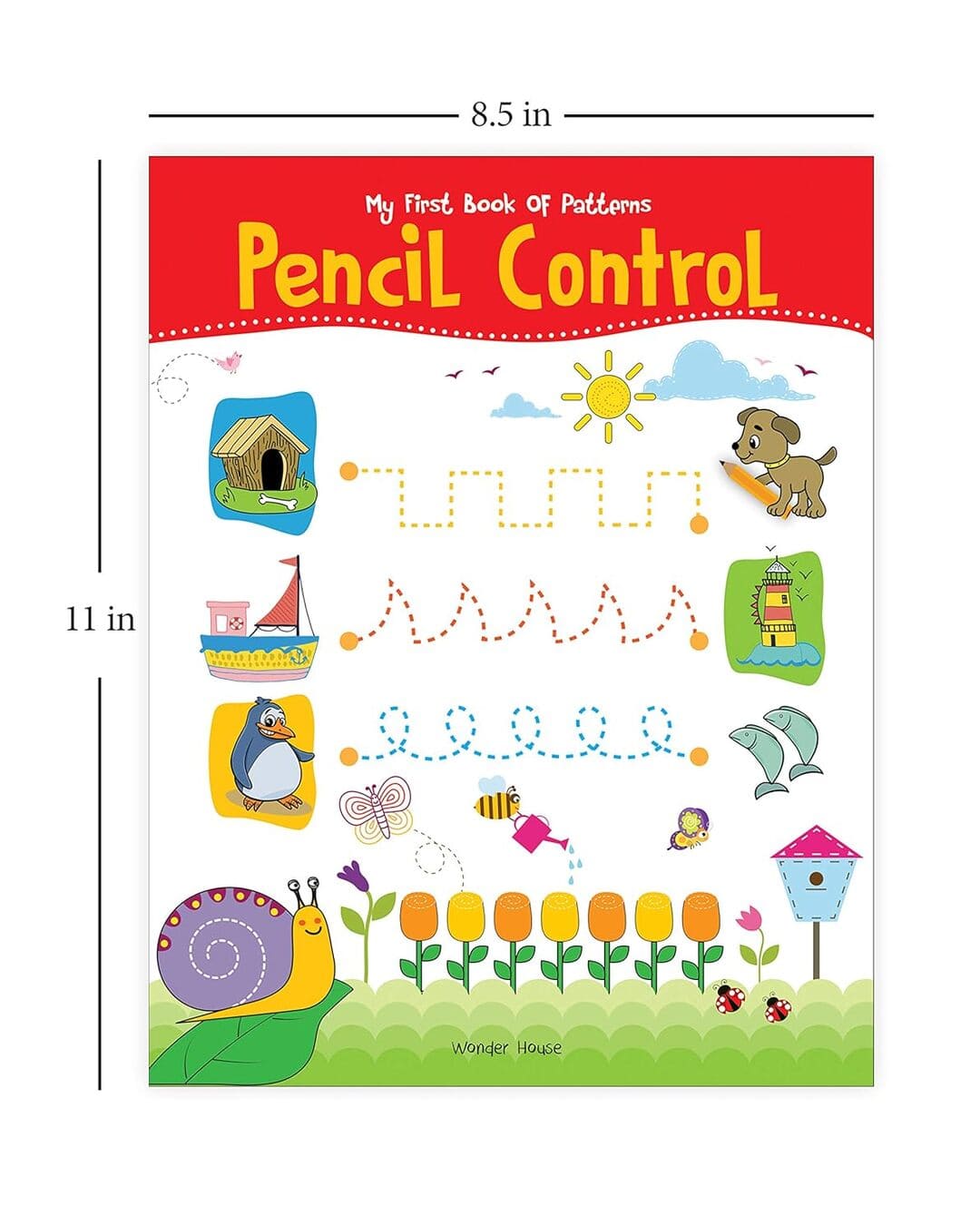 My First Book of Patterns : Pencil Control by Wonder House Books [Paperback]