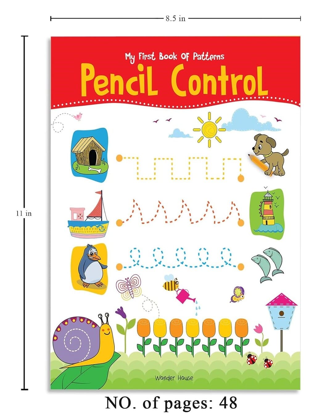 My First Book of Patterns : Pencil Control by Wonder House Books [Paperback]