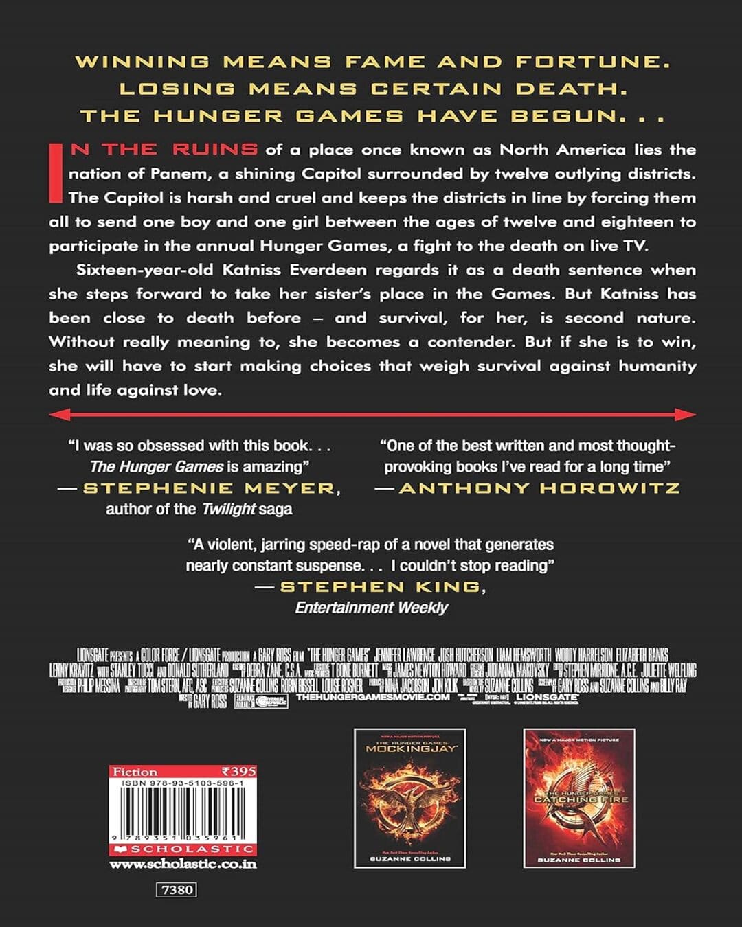 THE HUNGER GAMES MOVIE-TIE IN -EDITION [Paperback]